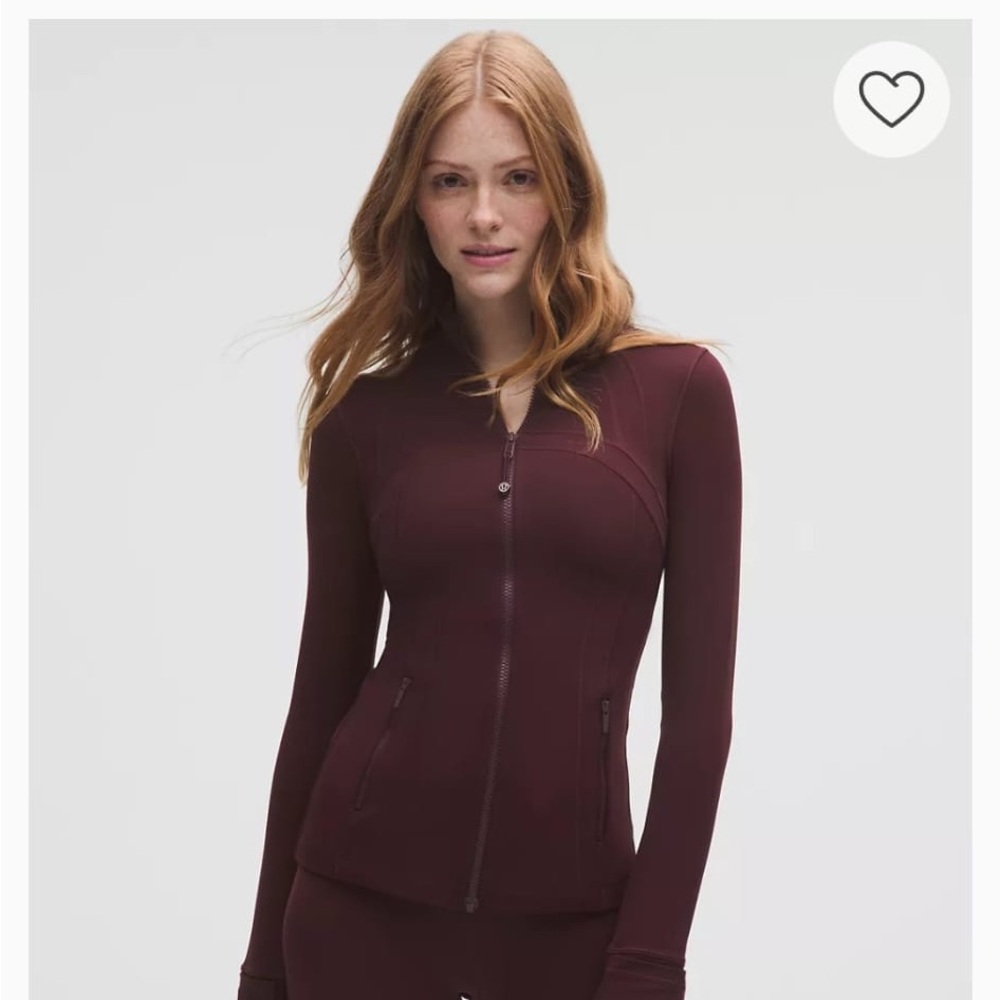Lululemon Athletica Maroon Zip-Up Jacket